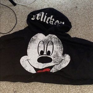 Mickey Mouse crop top hoodie